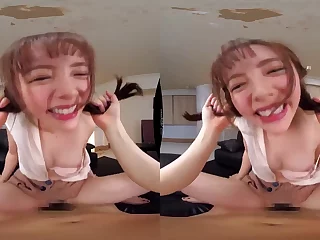 Nipponese lustful teen VR hot sex clip
